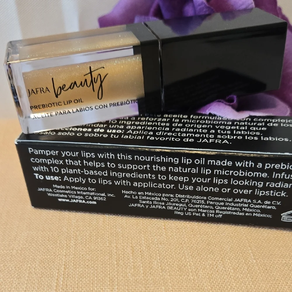 JAFRA Prebiotic Lip Oil Dazzling Gold Limited Edition NWT 5ml